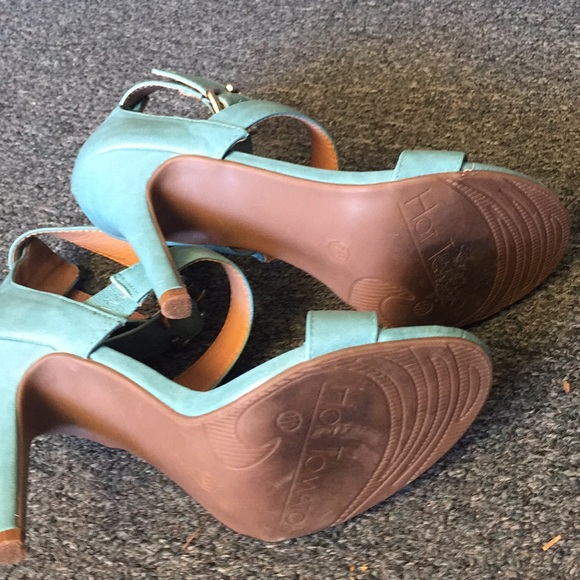 Teal High Heels - Picture 4 of 4